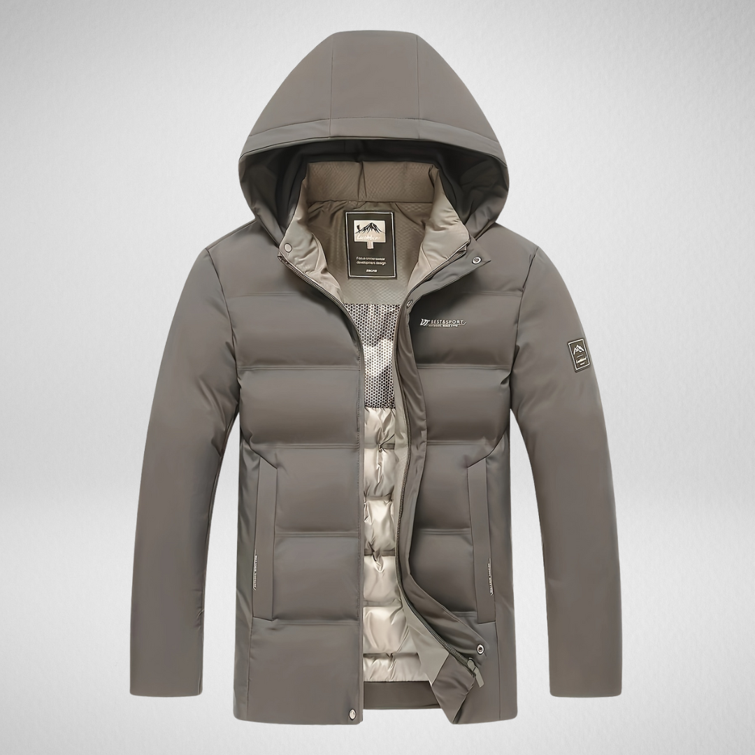 Heren Winterjas – Gewatteerd & Met Capuchon – Comfortabel Warm