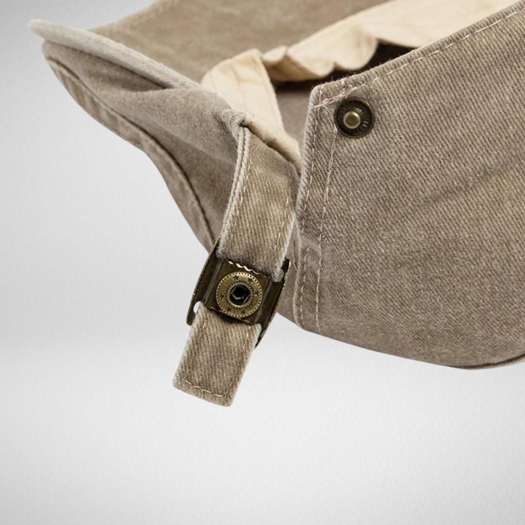 Denim Flat Cap Heren – Gatsby Stijl - Verstelbare Band