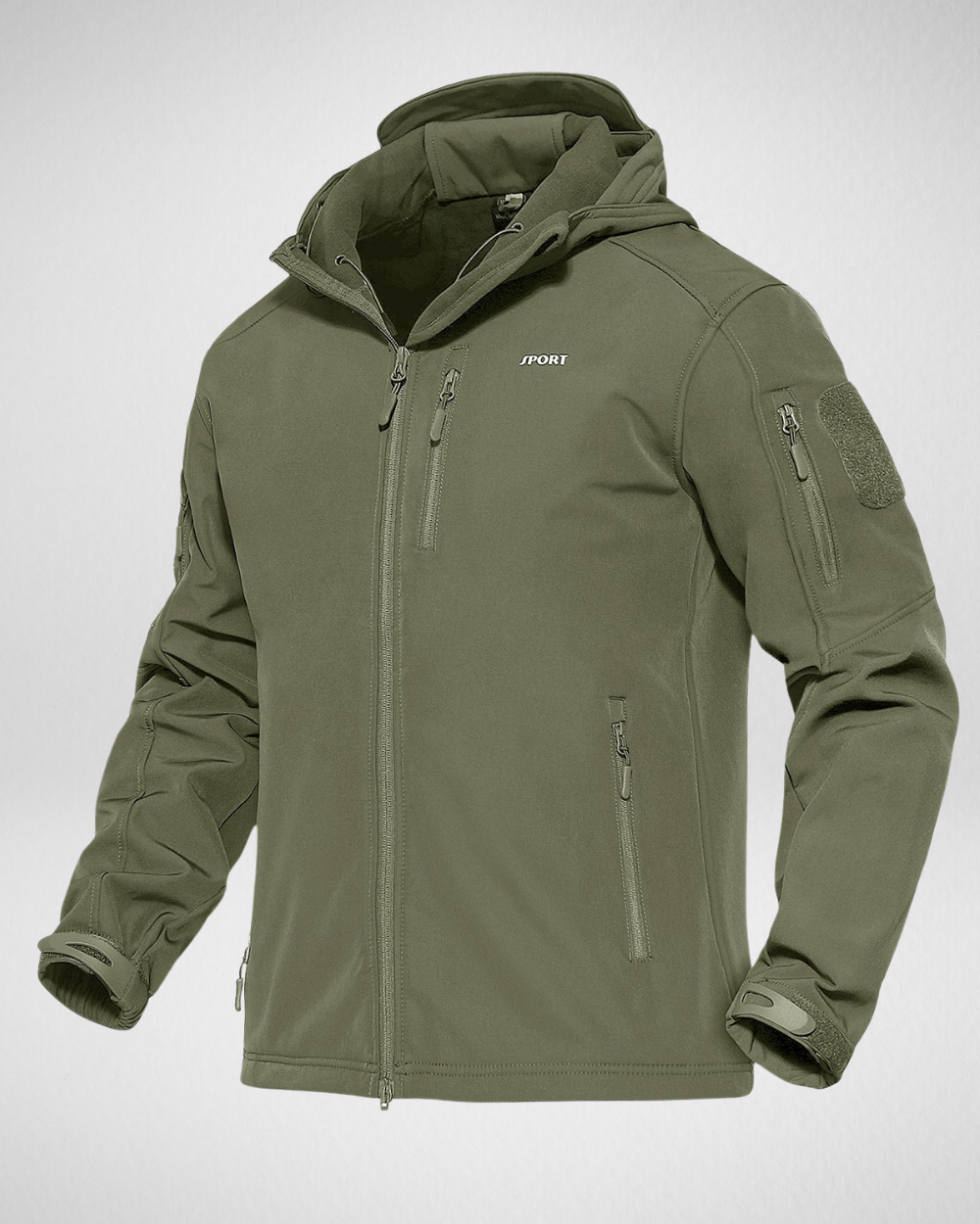 Heren Outdoor Softshell Jas – Waterafstotend & Fleece Gevoerd
