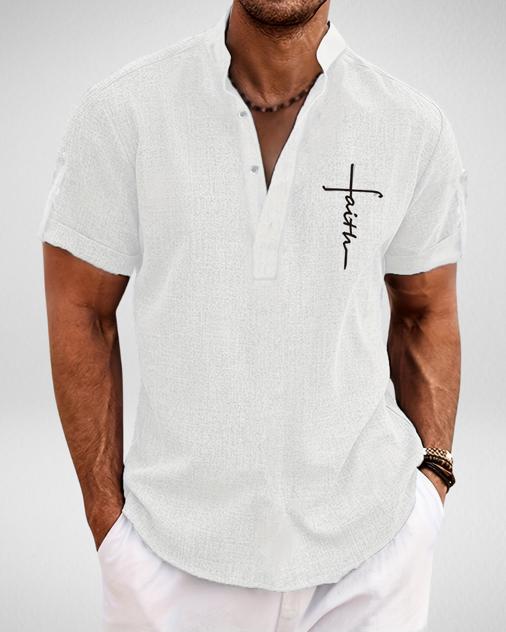 Henley Shirt - Overhemd Man - Zomer