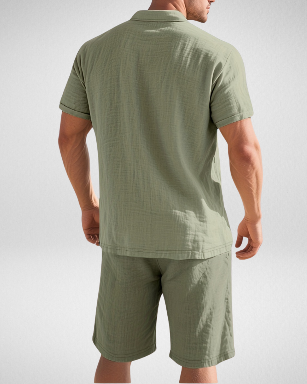 Heren Zomerset – Ademend Linnenlook - Polo & Shorts