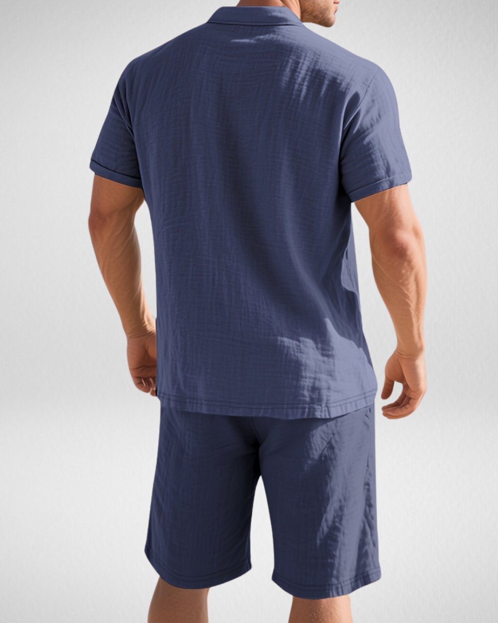 Heren Zomerset – Ademend Linnenlook - Polo & Shorts