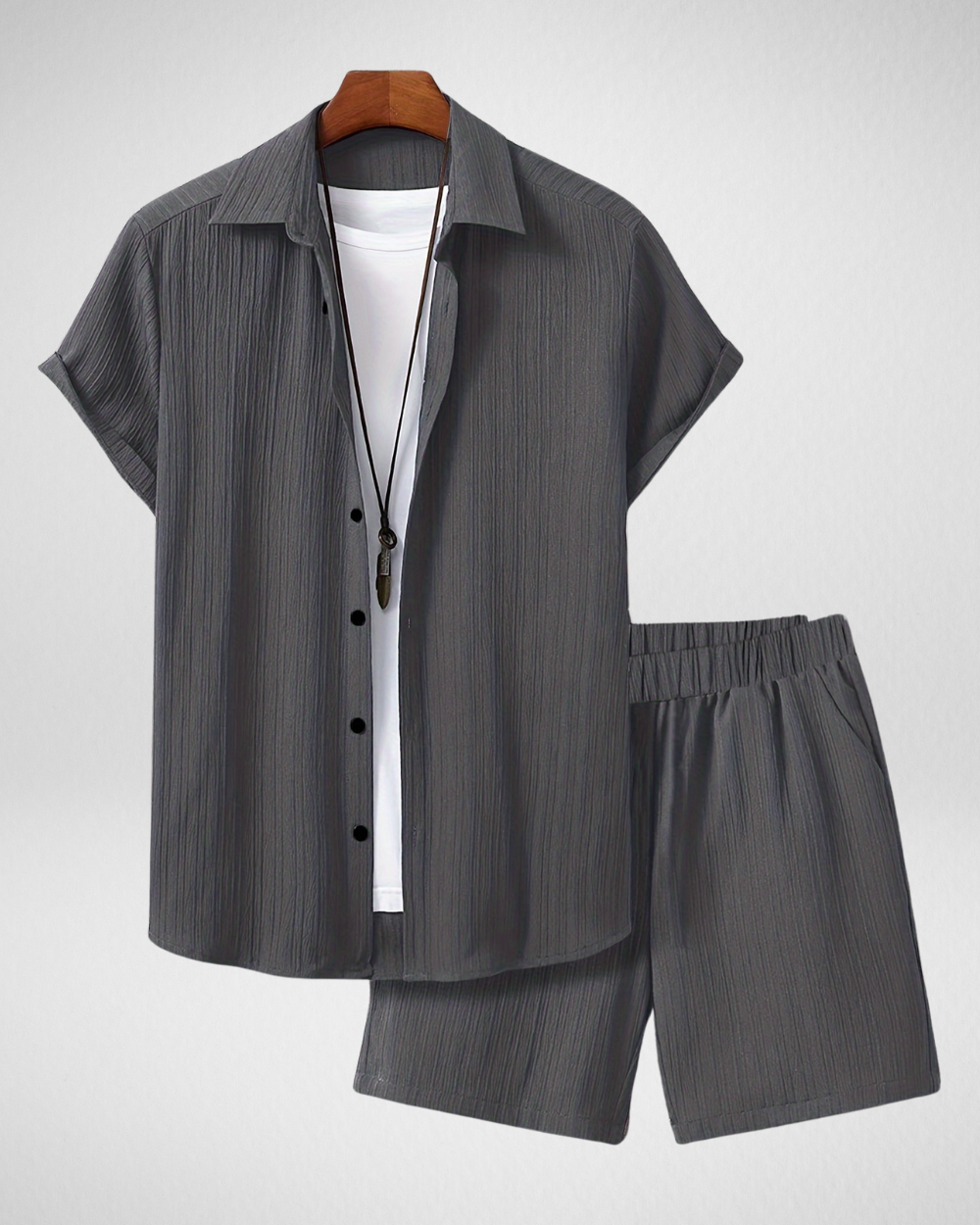 Heren Zomerset - Overhemd & Shorts - Luchtig