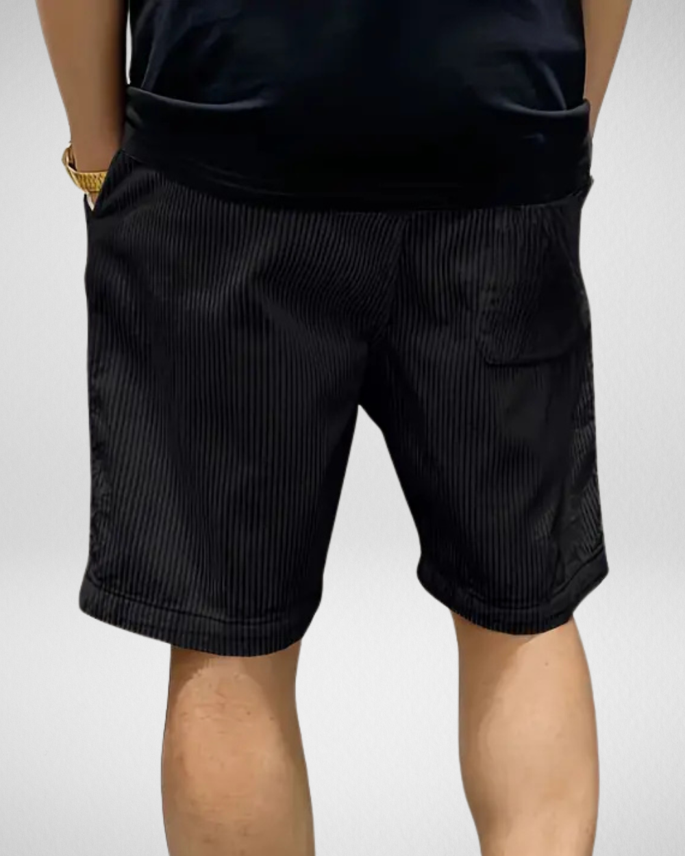 Heren Corduroy Shorts – Elastische Tailleband - Zomer