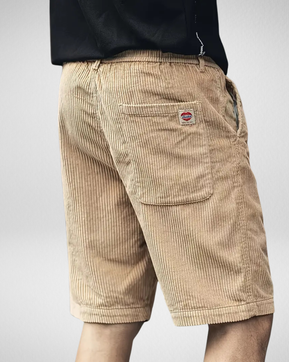 Heren Corduroy Shorts – Elastische Tailleband - Zomer