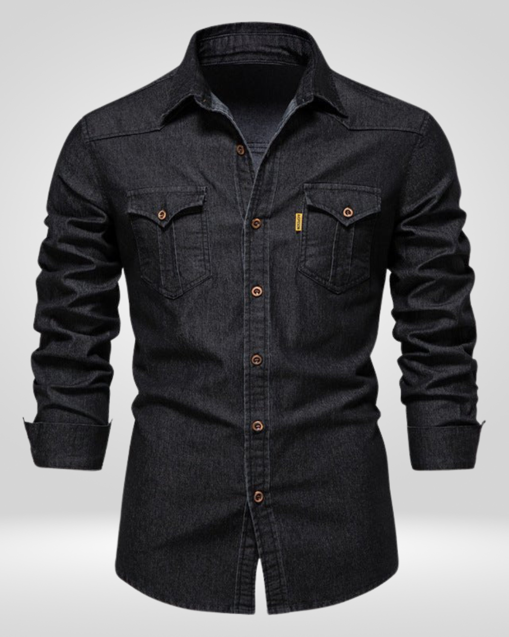 Denim Overhemd Heren - Lange Mouwen