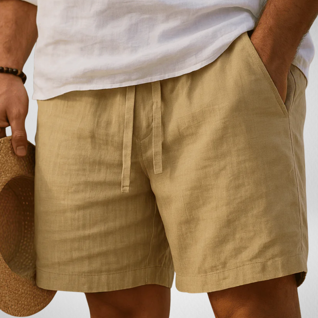 Heren Korte Broek Zomer - Linnen-look