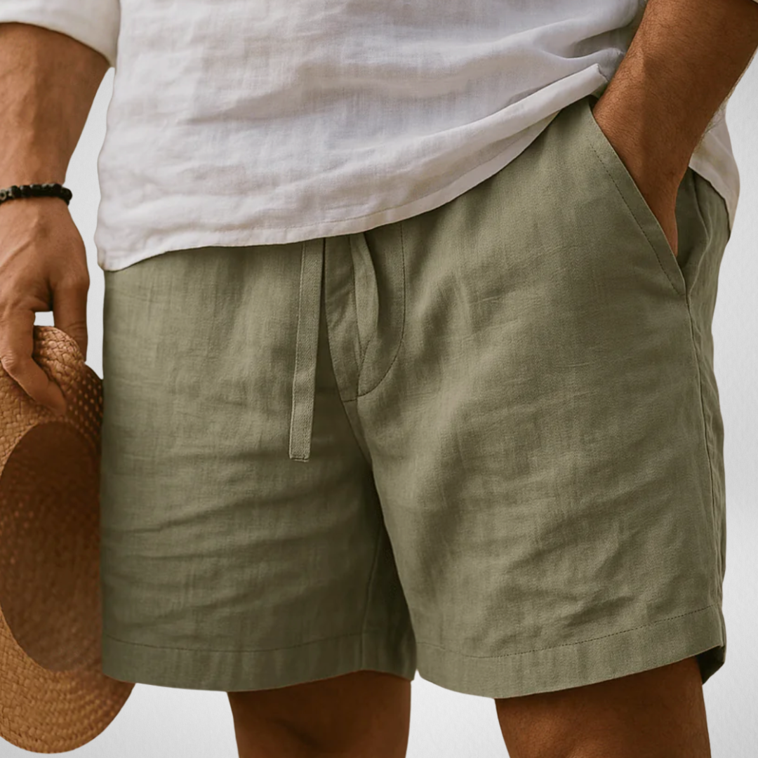 Heren Korte Broek Zomer - Linnen-look