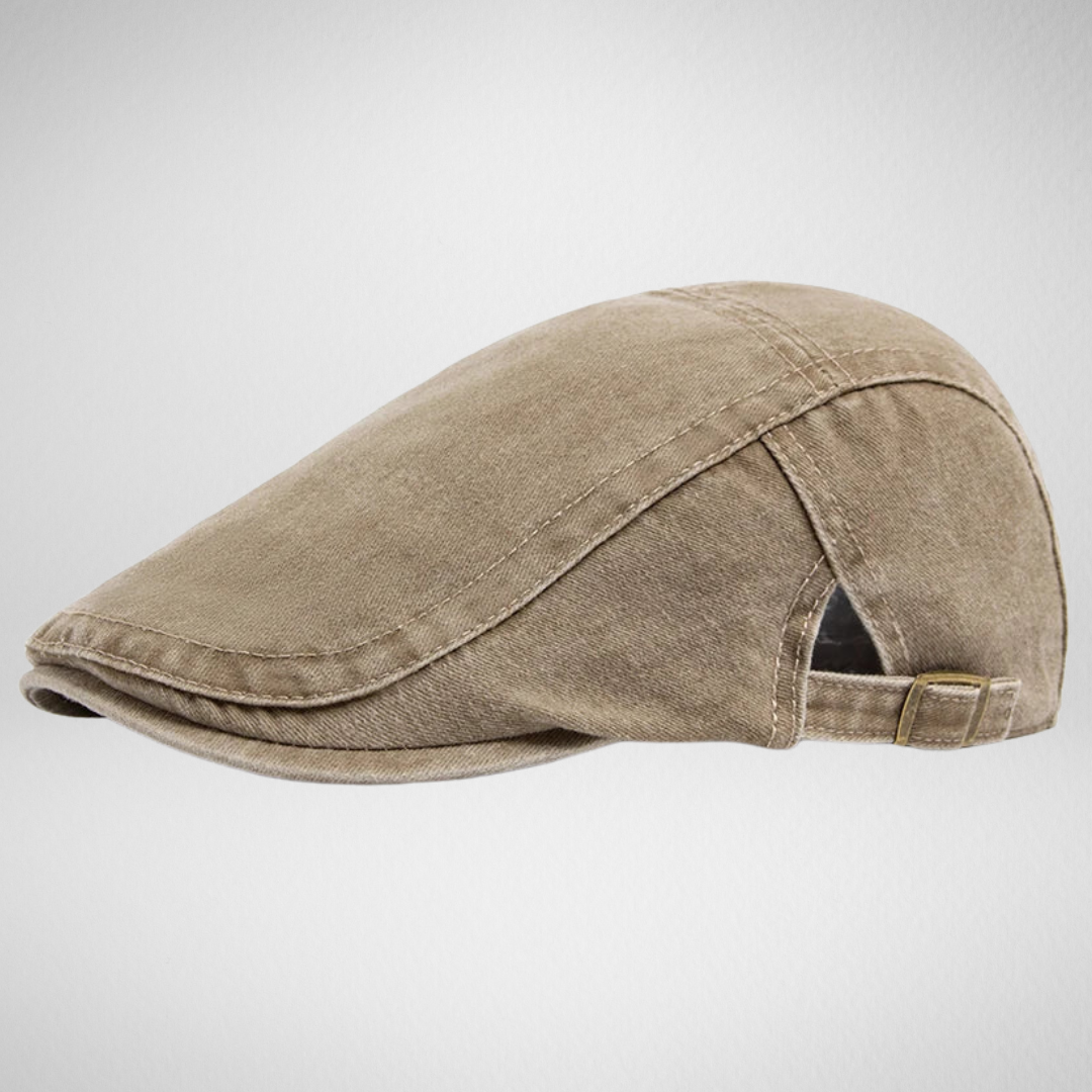 Denim Flat Cap Heren – Gatsby Stijl - Verstelbare Band