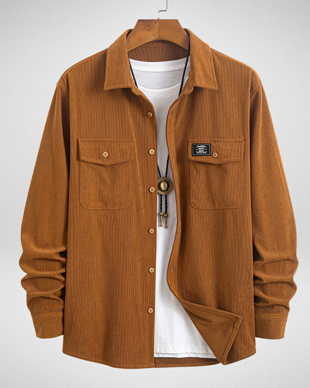 Corduroy Heren Overhemd – Overshirt
