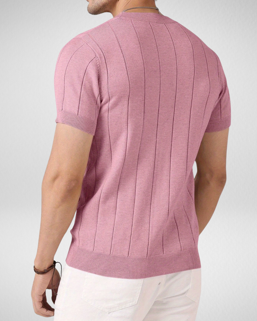 Gebreide Zomer Top - T-Shirt - Korte Mouwen