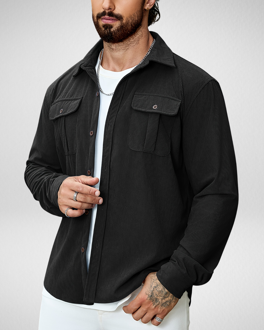Overshirt Heren - Casual - Overhemd Lange Mouwen