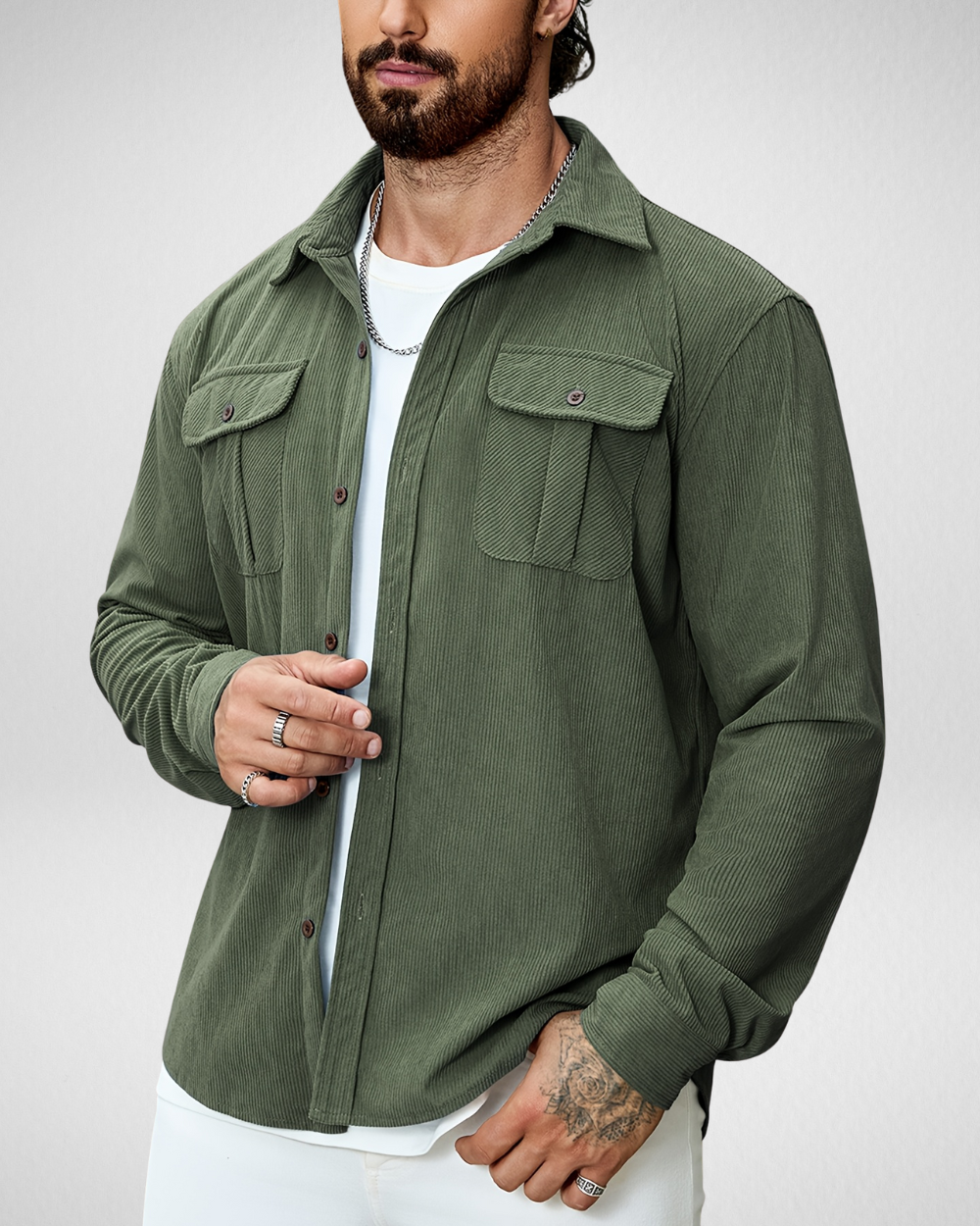 Overshirt Heren - Casual - Overhemd Lange Mouwen