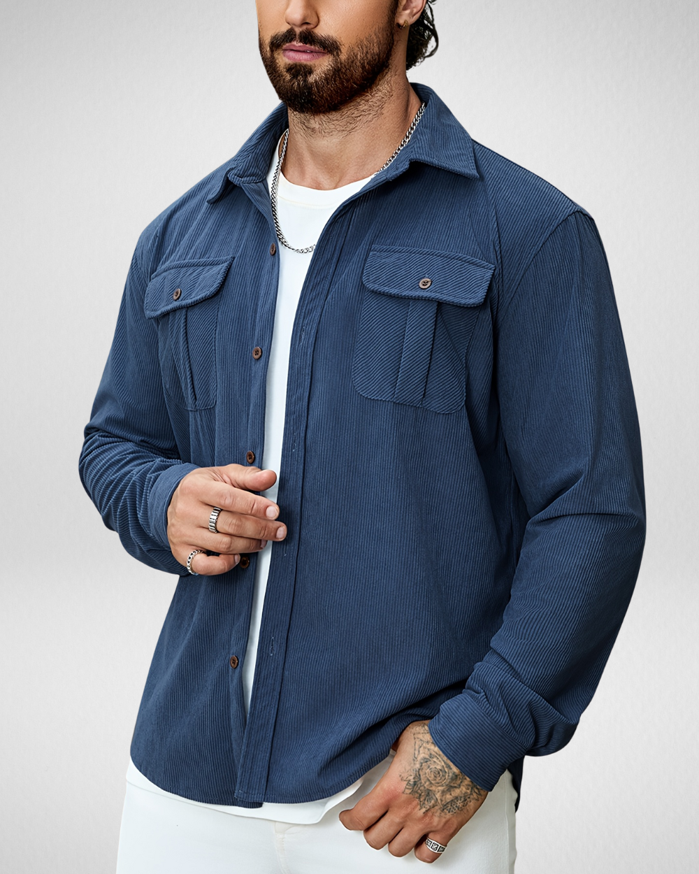 Overshirt Heren - Casual - Overhemd Lange Mouwen
