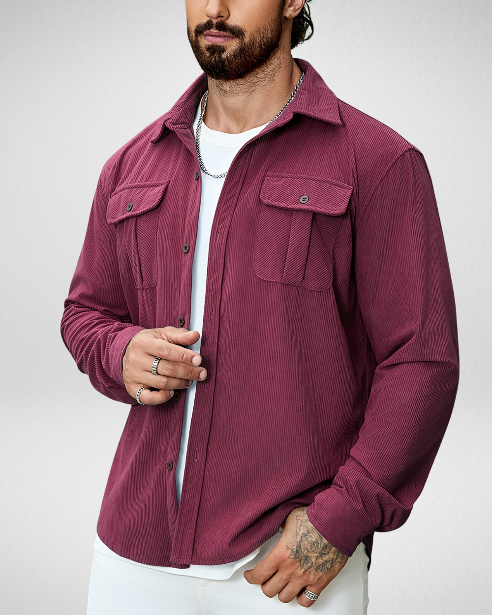 Overshirt Heren - Casual - Overhemd Lange Mouwen