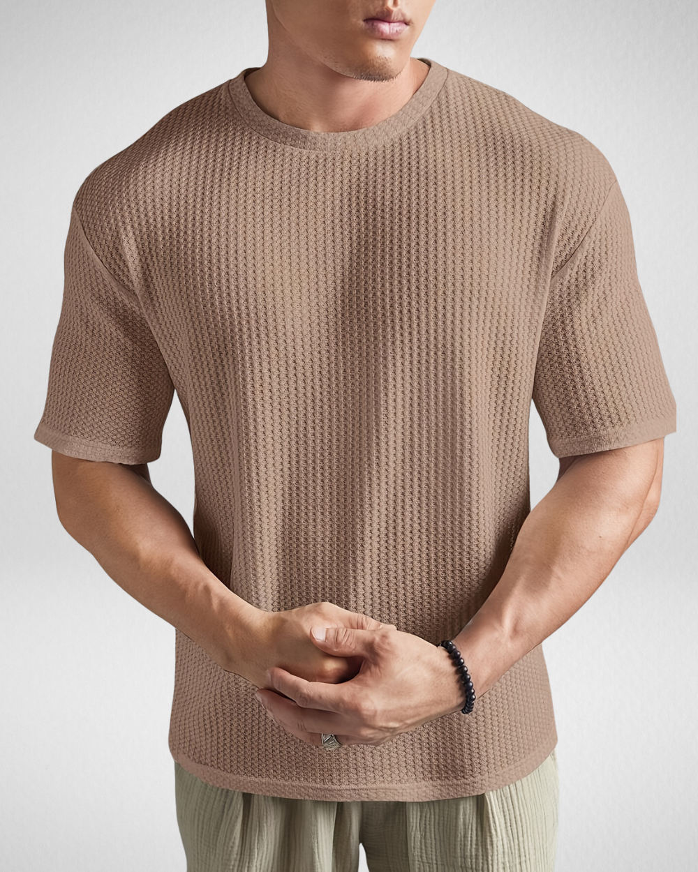 Heren Zomer Shirt - Gebreid - Oversized