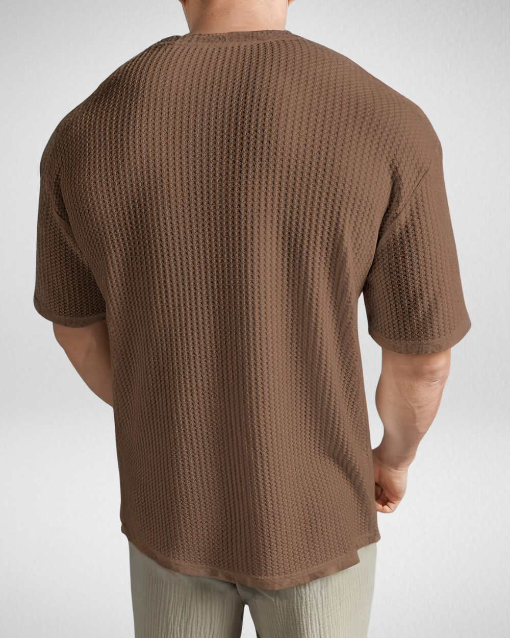 Heren Zomer Shirt - Gebreid - Oversized