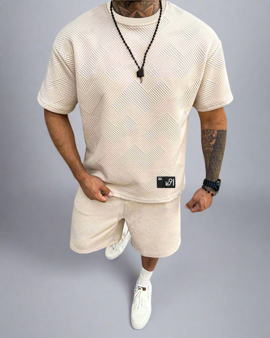 Heren Zomerset – Structuur Gebreid – Casual Dagelijkse Look