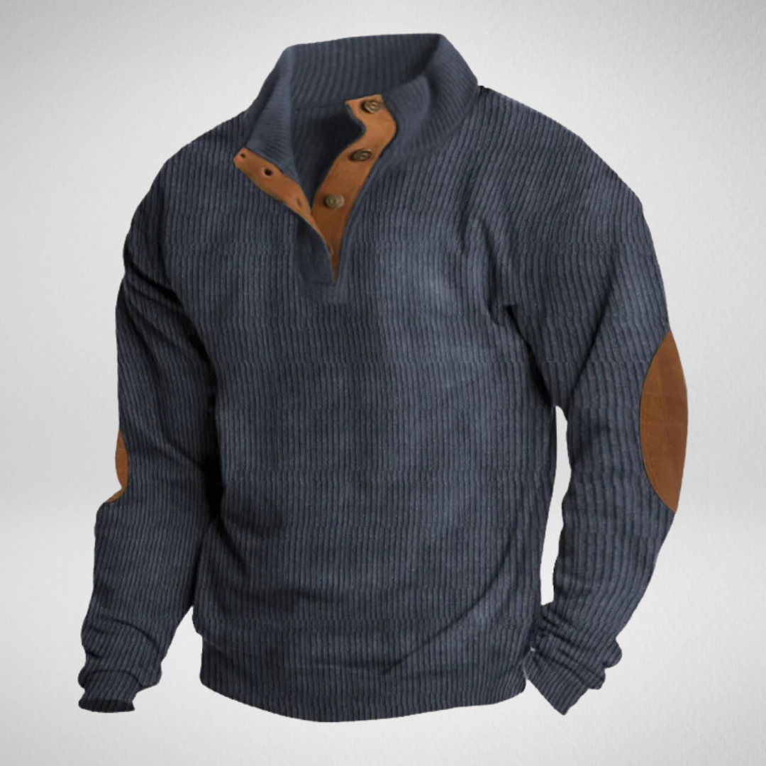 Herentrui – Geribd met Knoopsluiting – Casual & Outdoor Gebruik