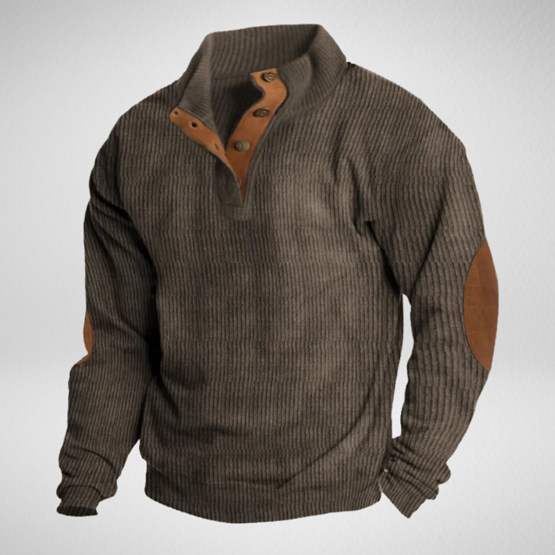 Herentrui – Geribd met Knoopsluiting – Casual & Outdoor Gebruik
