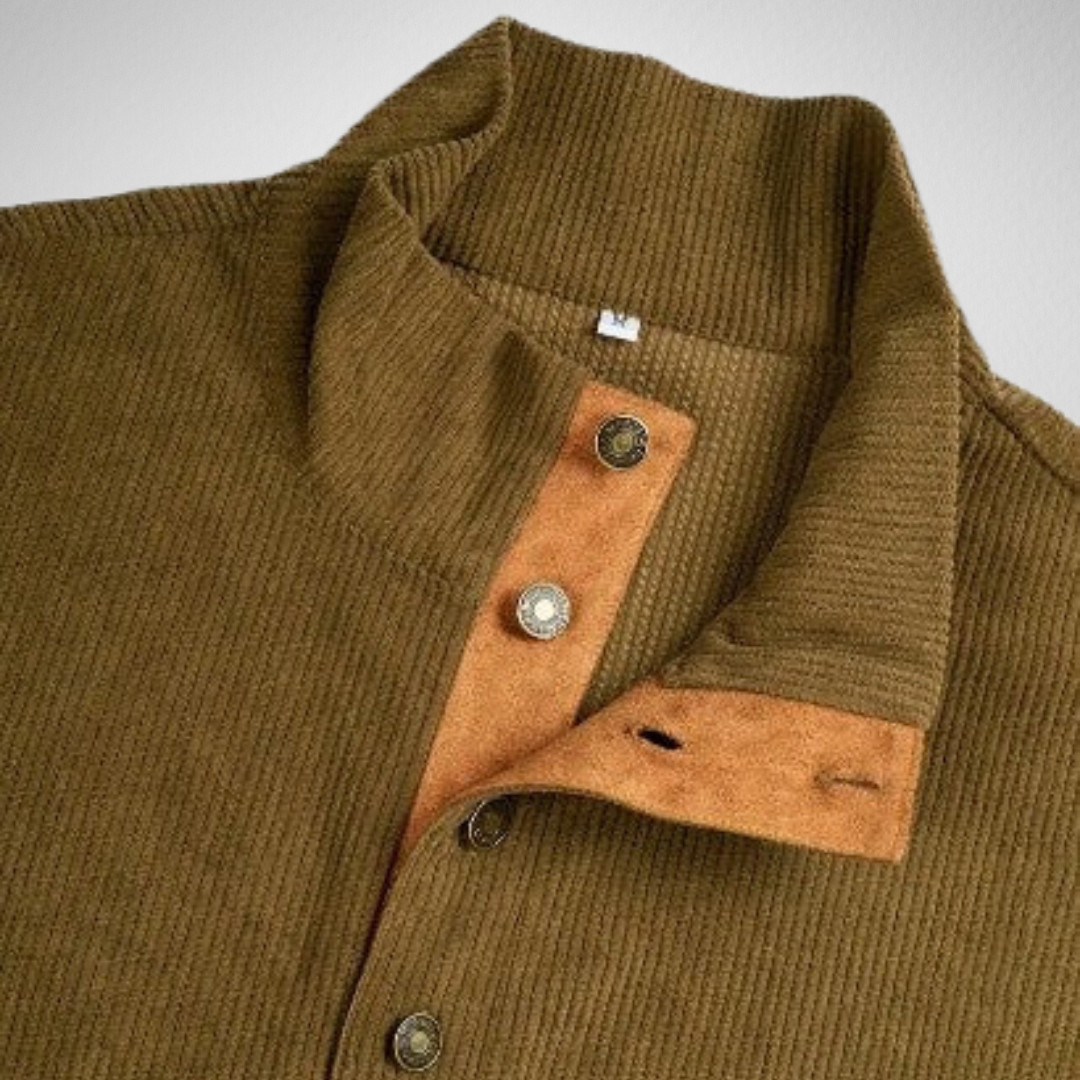 Herentrui – Geribd met Knoopsluiting – Casual & Outdoor Gebruik