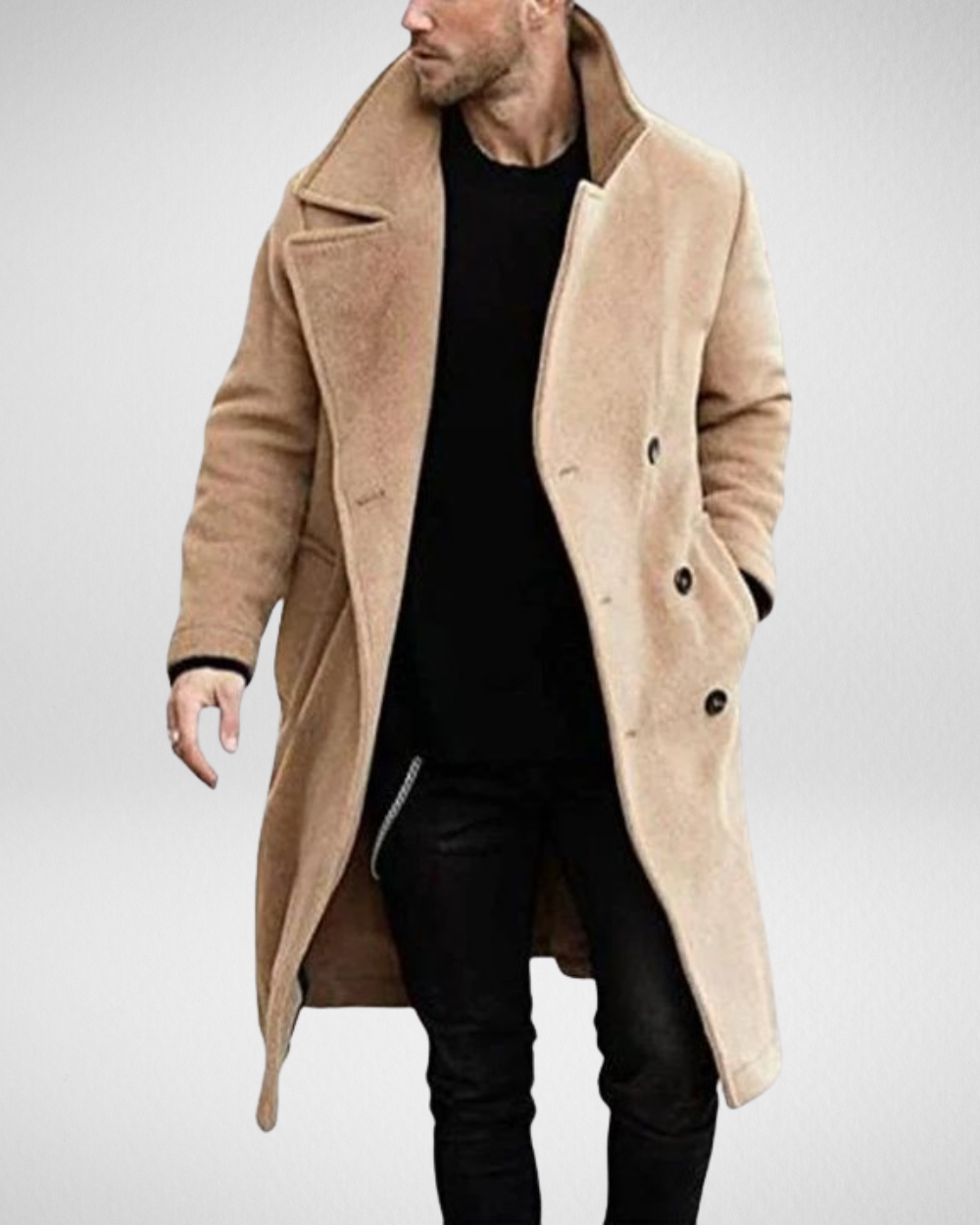 Heren Lange Jas – Stijlvol - Herfst & Winter