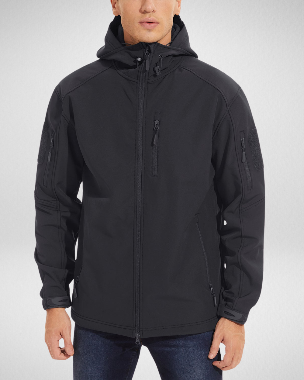 Heren Outdoor Softshell Jas – Waterafstotend & Fleece Gevoerd