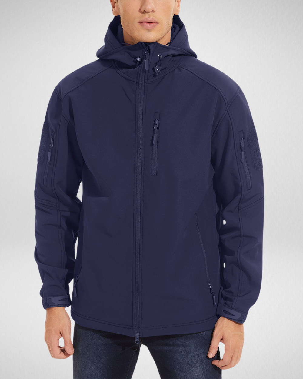 Heren Outdoor Softshell Jas – Waterafstotend & Fleece Gevoerd