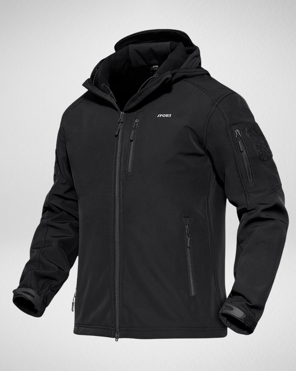 Heren Outdoor Softshell Jas – Waterafstotend & Fleece Gevoerd