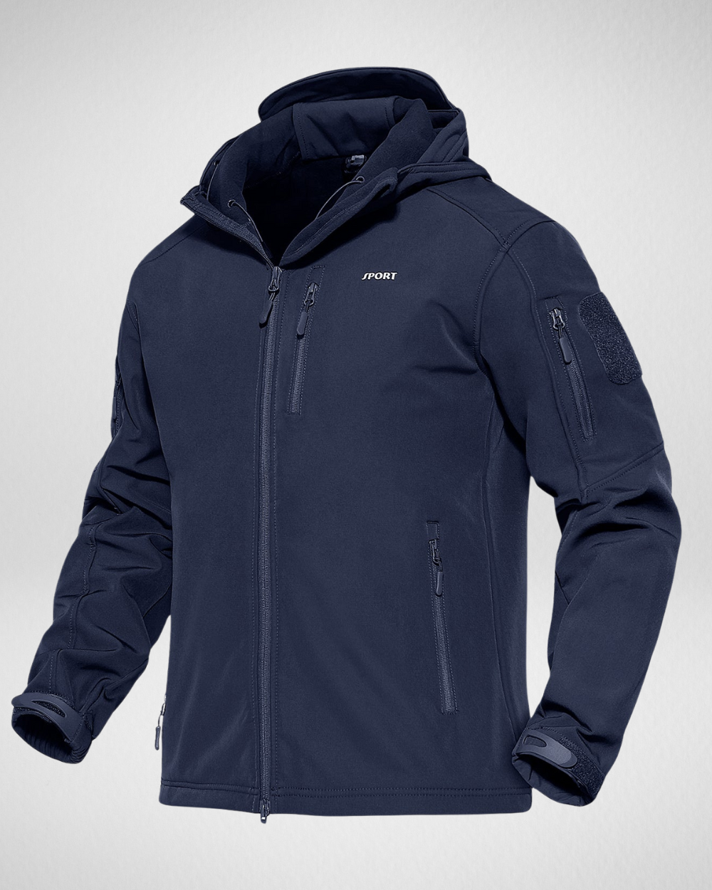 Heren Outdoor Softshell Jas – Waterafstotend & Fleece Gevoerd