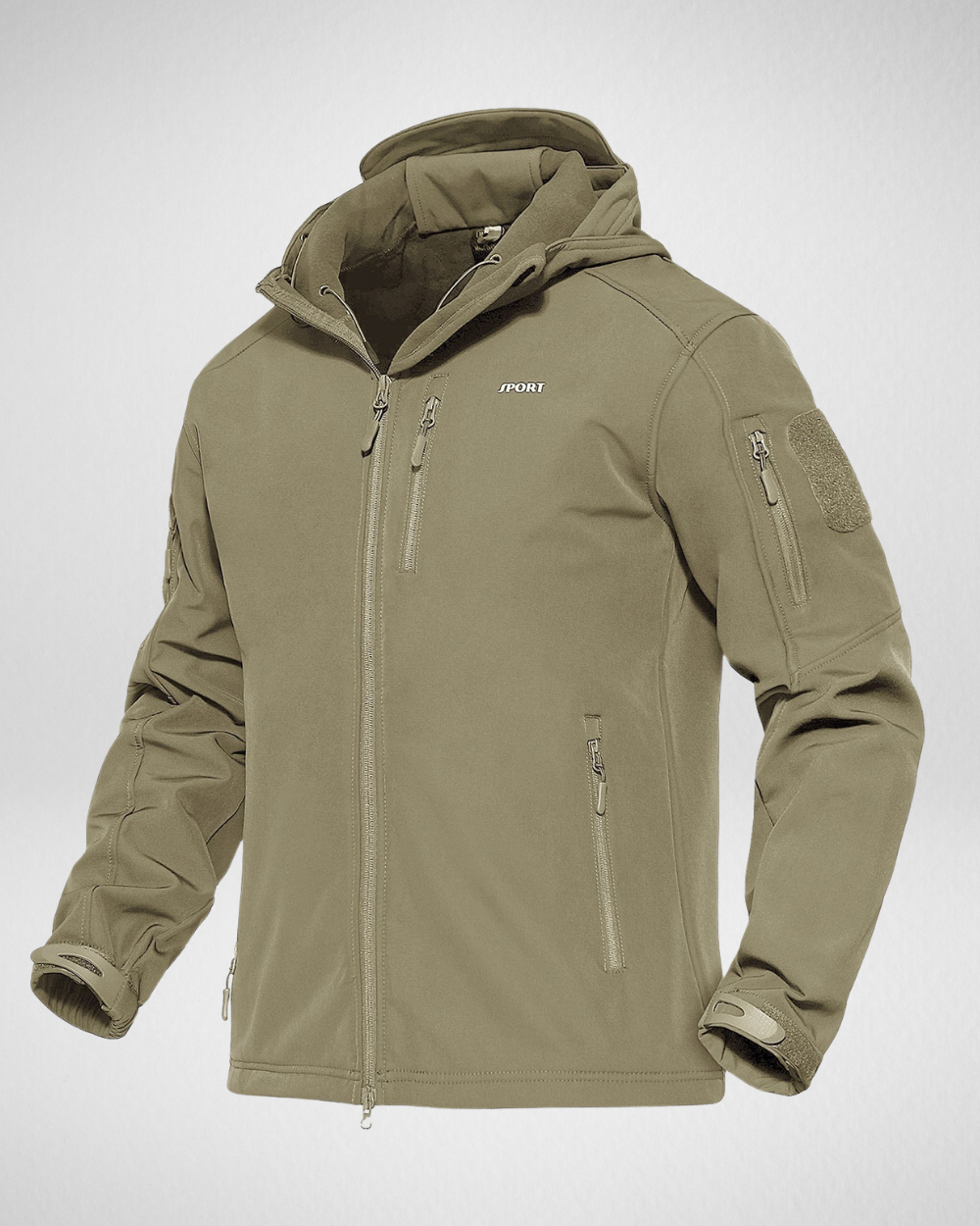 Heren Outdoor Softshell Jas – Waterafstotend & Fleece Gevoerd