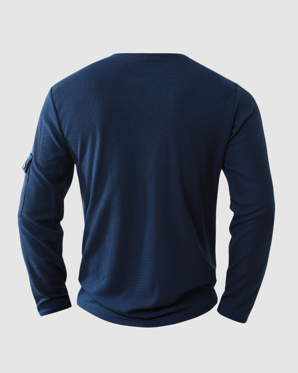 Heren Henley Shirt – Knoopsluiting – Lange Mouwen