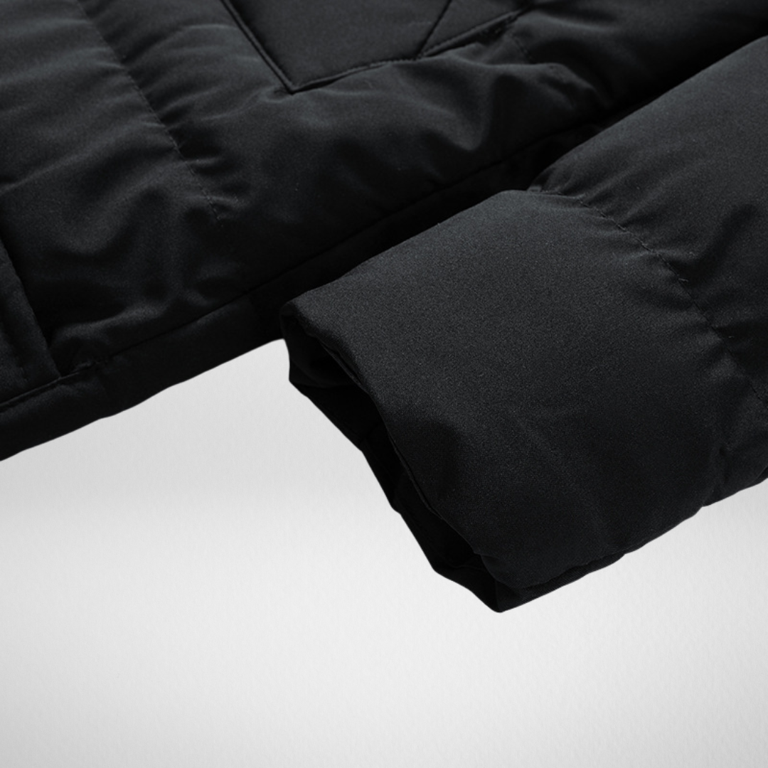 Heren Lange Winterjas – Warm & Stijlvol - Gewatteerd