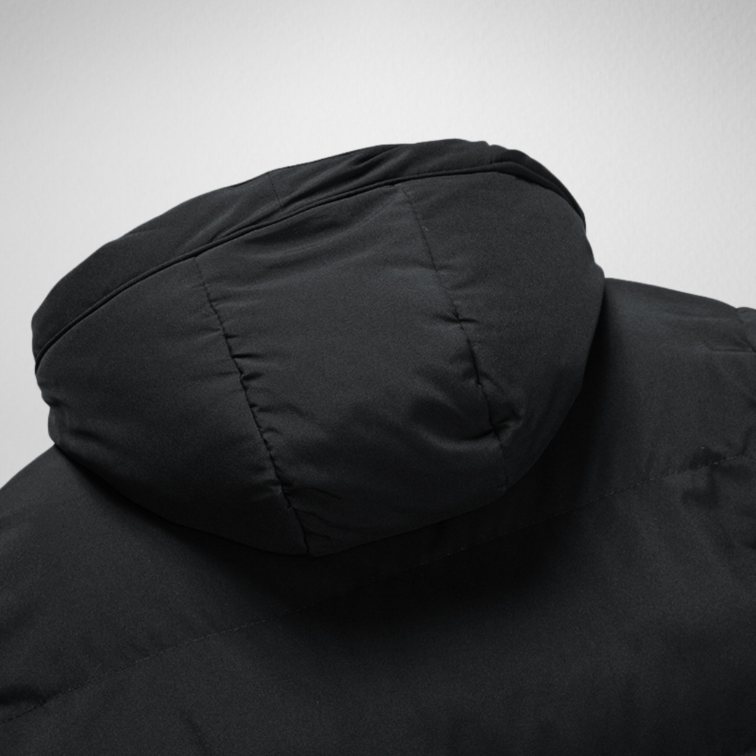 Heren Lange Winterjas – Warm & Stijlvol - Gewatteerd