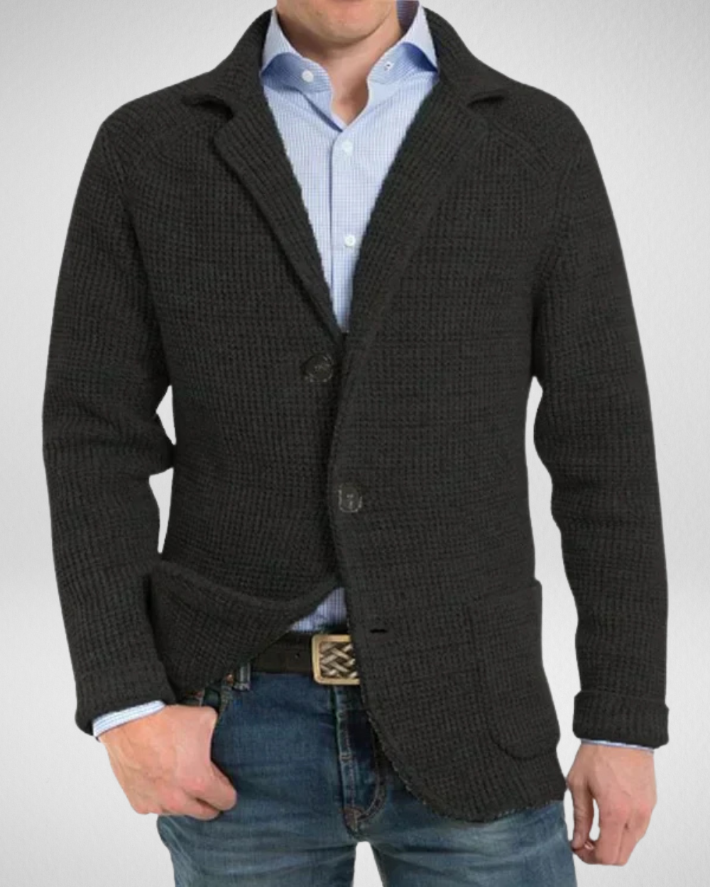 Heren Gebreide Blazer – Elegant & Comfortabel – Casual/Business