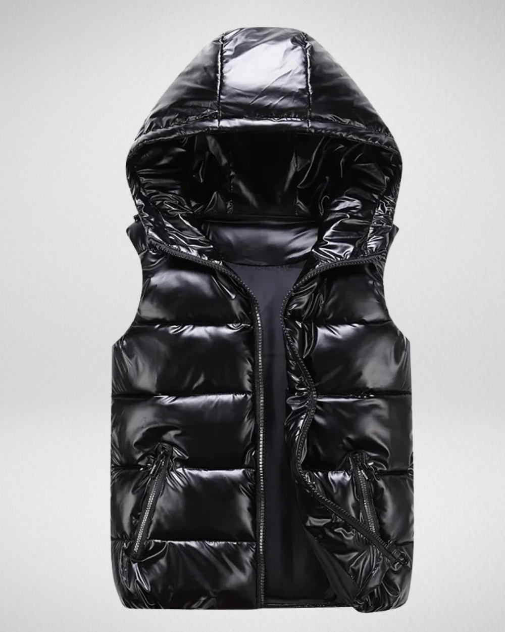 Heren Puffer Bodywarmer – Lichtgewicht – Met Capuchon
