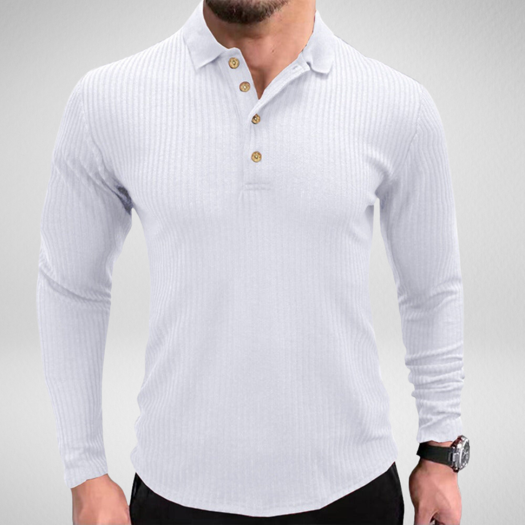 Heren Lange Mouwen Polo – Tijdloos & Comfortabel