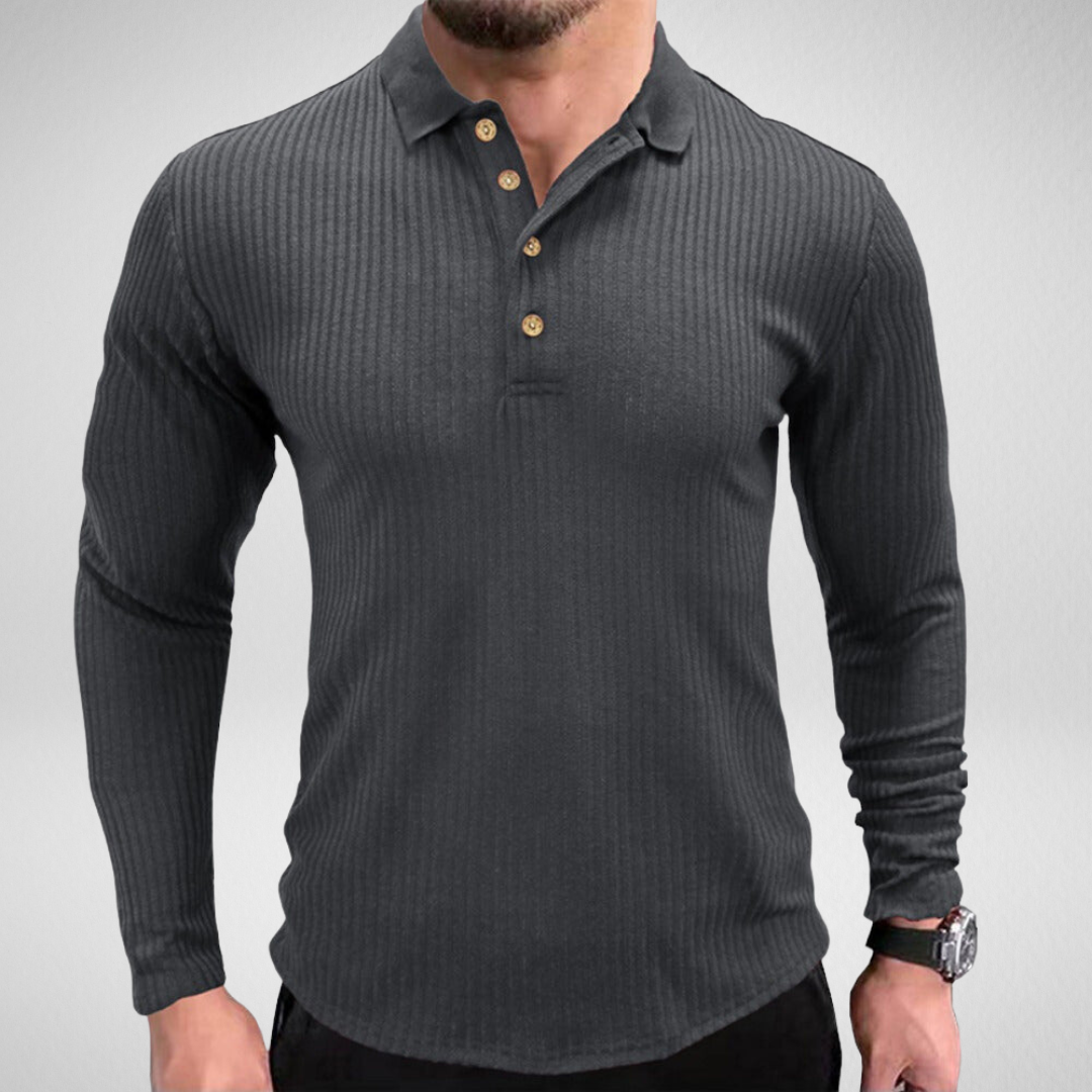 Heren Lange Mouwen Polo – Tijdloos & Comfortabel
