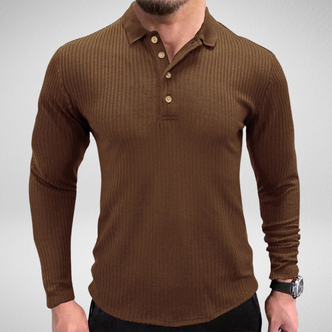 Heren Lange Mouwen Polo – Tijdloos & Comfortabel