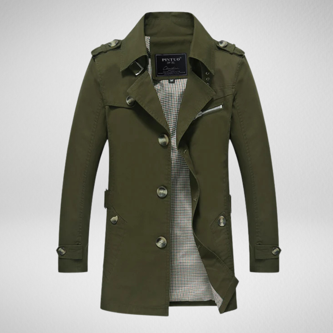 Heren Trenchcoat – Waterdicht - Herfst & Winter