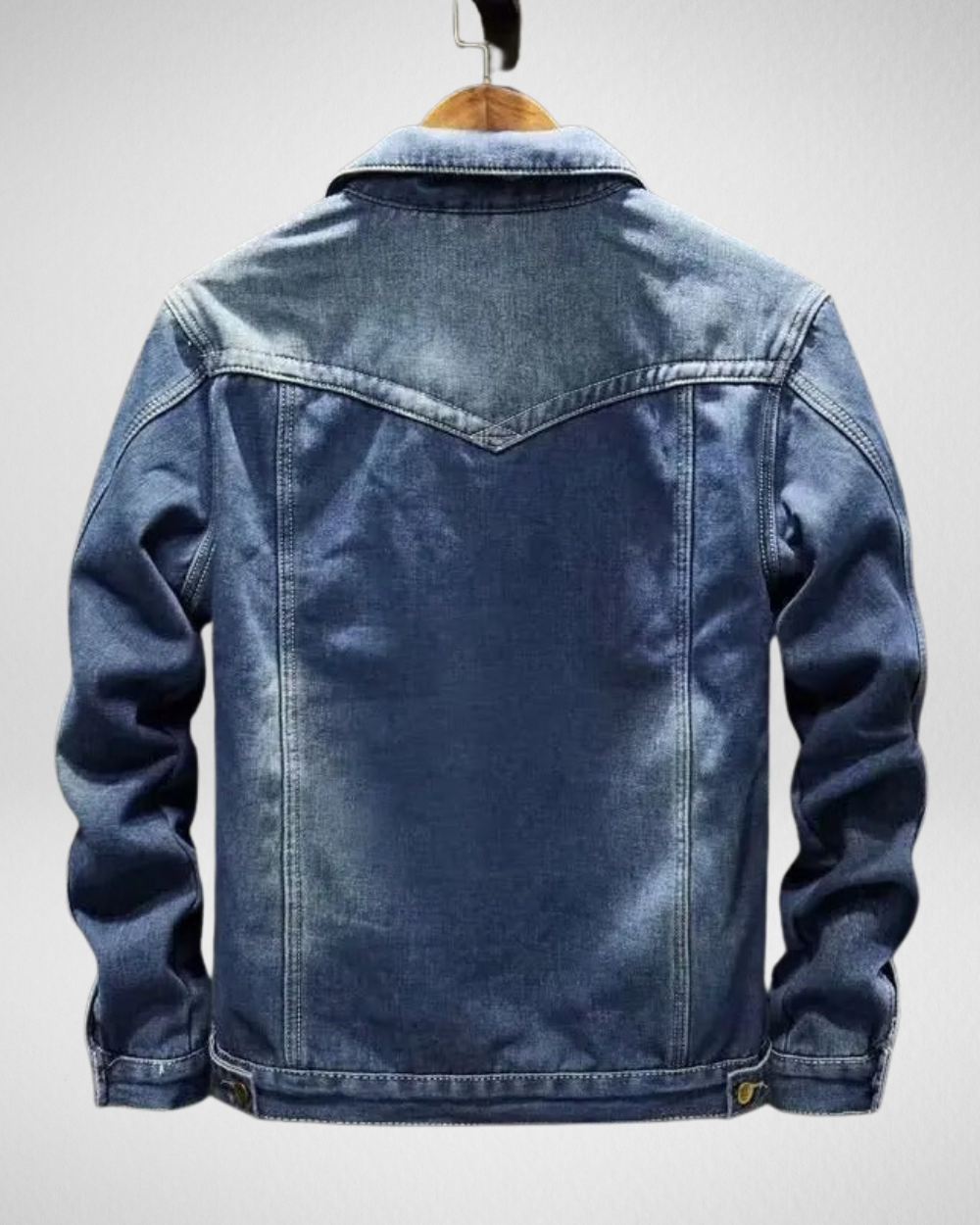 Herfst/Winter Heren Denimjack – Met Fleecevoering