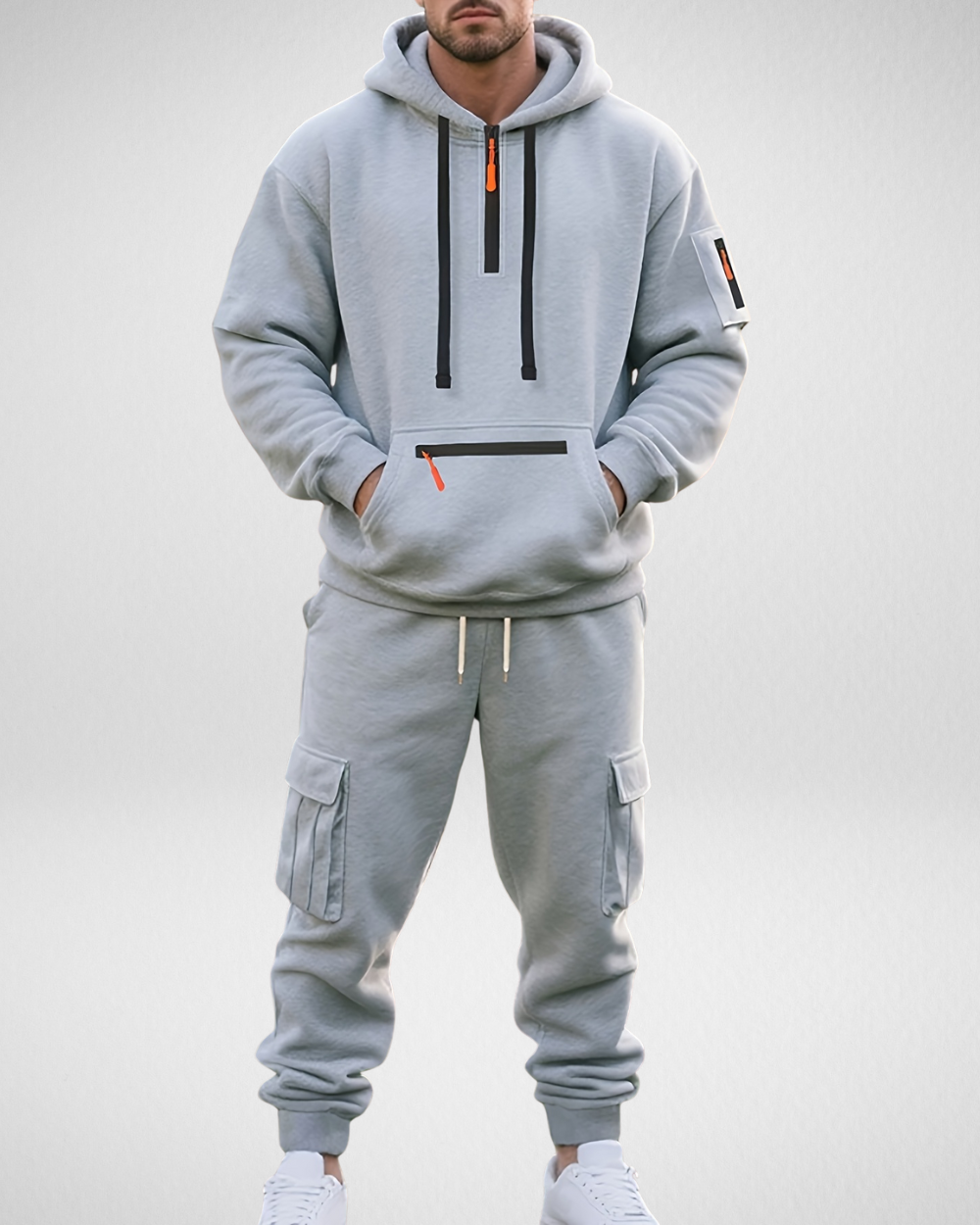 Heren Trainingspak – Hoodie & Cargo Broek – Winter