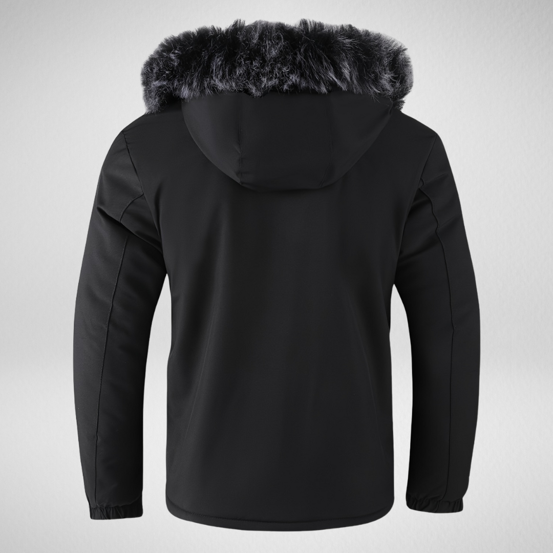 Heren Winterjas met Bontkraag – Gevoerd - Waterdicht