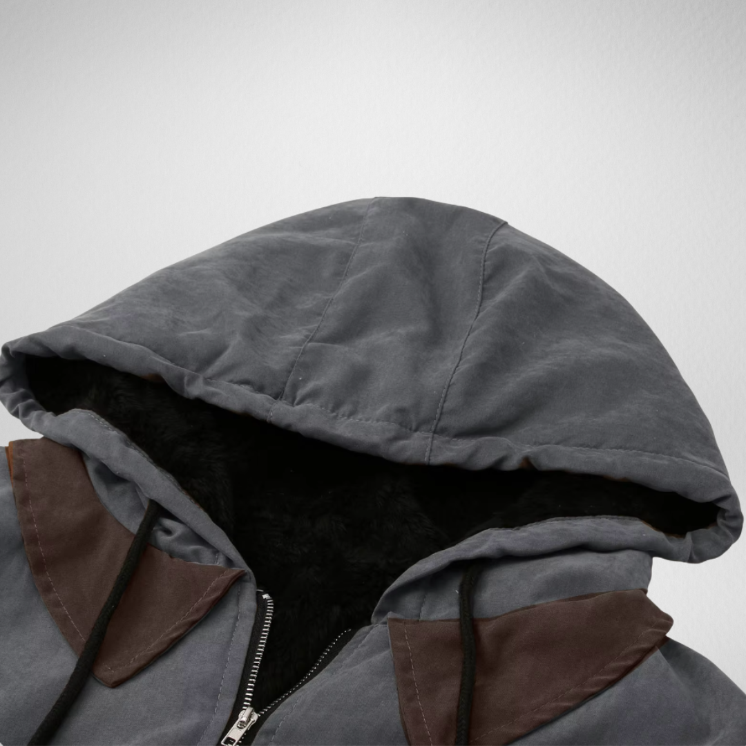 Heren jas met capuchon – Gevoerd model – Voor frisse herfstdagen