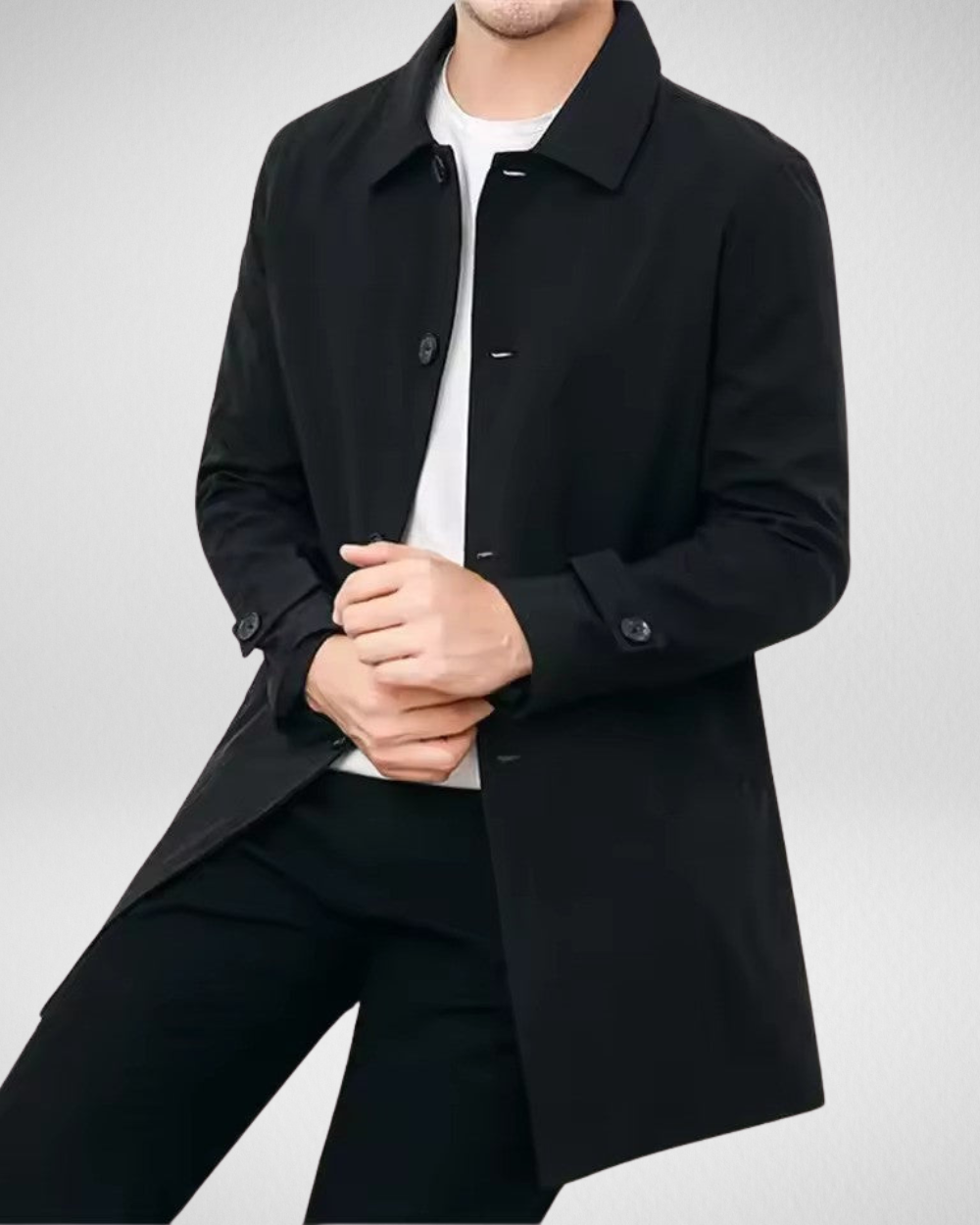 Heren Overcoat – Waterafstotend – Voorjaarsjas met stijl