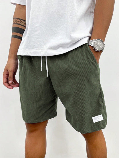 Geribbelde Heren Shorts - Corduroy Stijl - Zomer