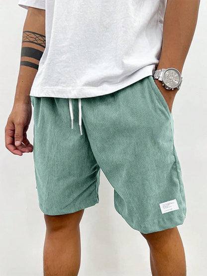 Geribbelde Heren Shorts - Corduroy Stijl - Zomer