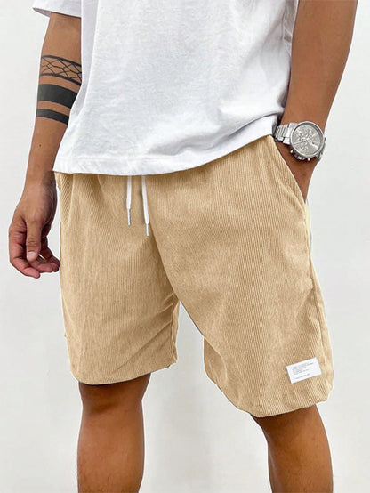 Geribbelde Heren Shorts - Corduroy Stijl - Zomer