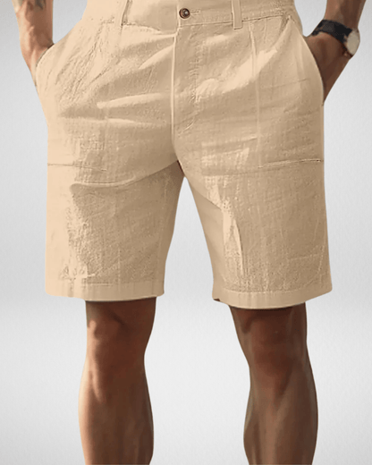 Casual Linnen Shorts Mannen - Korte Broek - Roem Herenmode