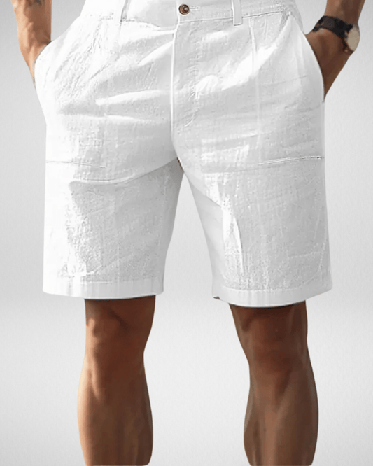 Casual Linnen Shorts Mannen - Korte Broek - Roem Herenmode